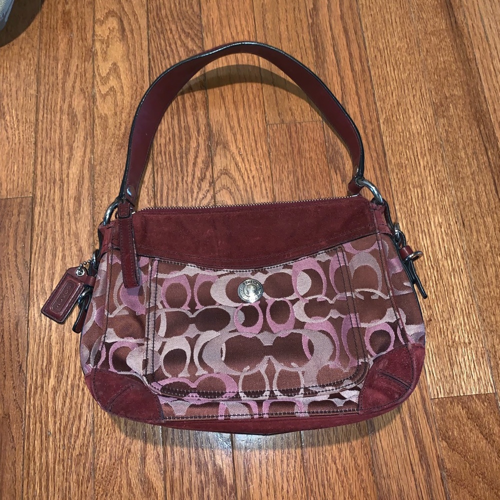 Maroon Coach bag